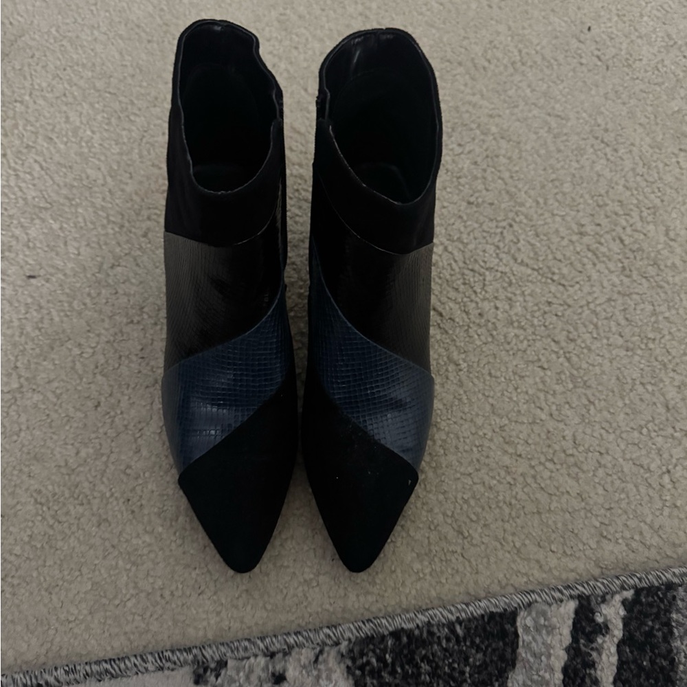 Impo Stylish Black and Blue Women's Ankle Boots